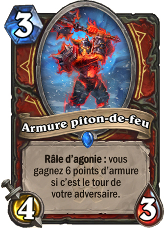 hearthstone, carte Armure piton-de-feu